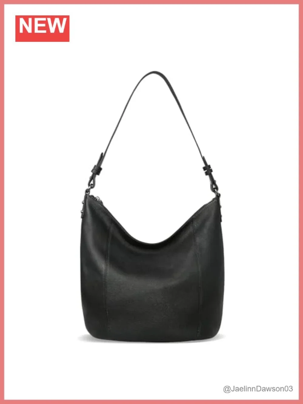 Genuine Leather Hobo Shoulder Crossbody Purse Handbag Tote with Adjustable